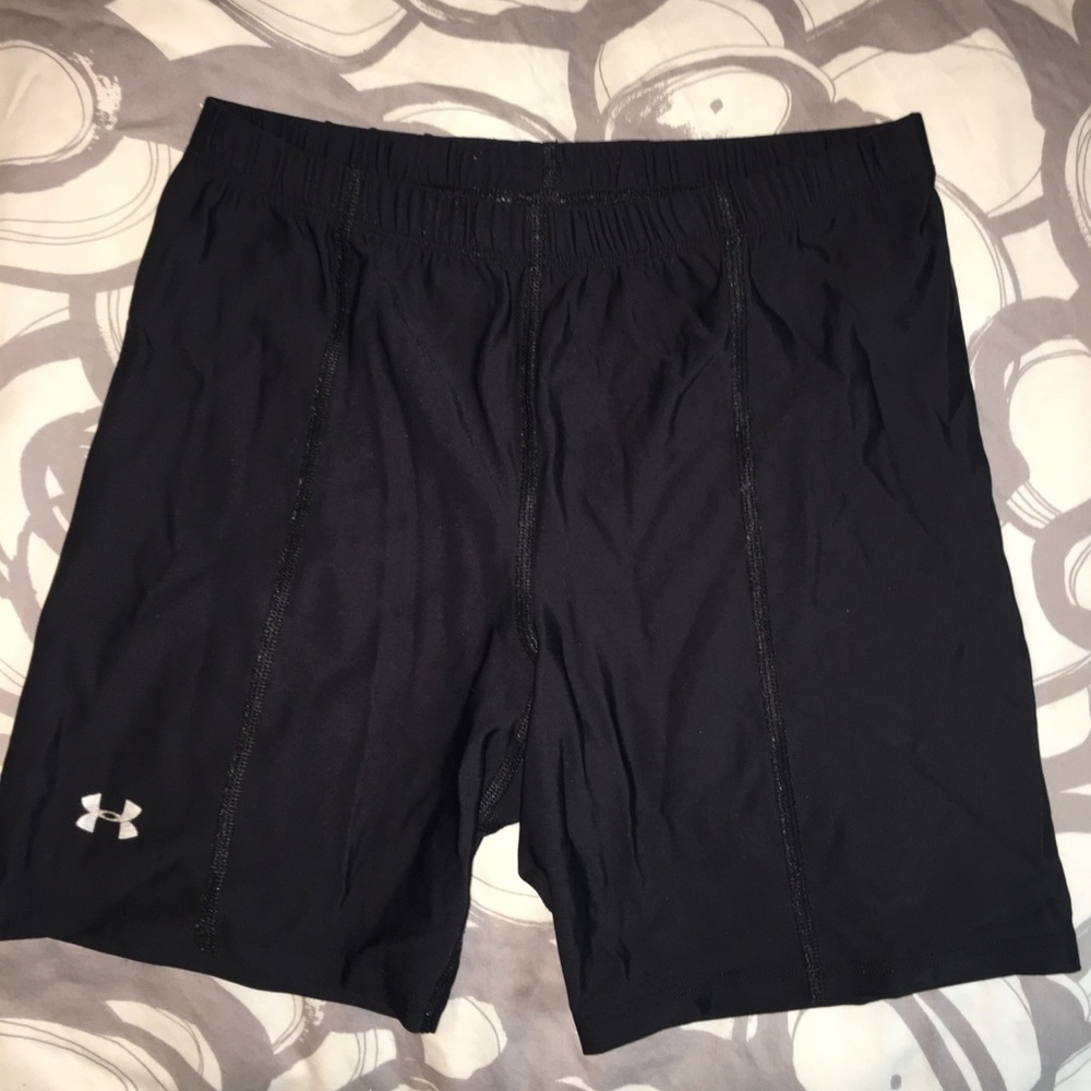 Black Under Armour spandex shorts- size medium